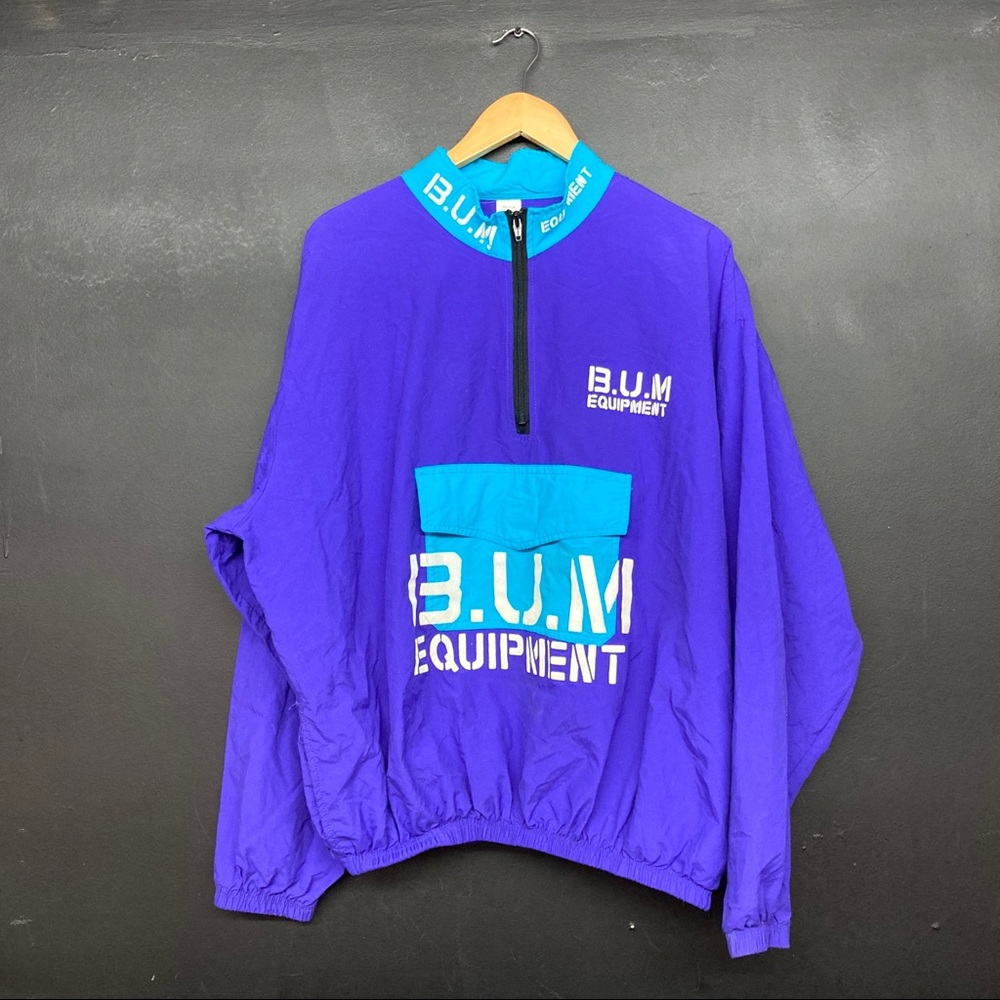 Vintage BUM Equipment Pullover Anorak Windbreaker Jacket